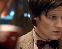 The Doctor, looking sheepish at a dodgy joke